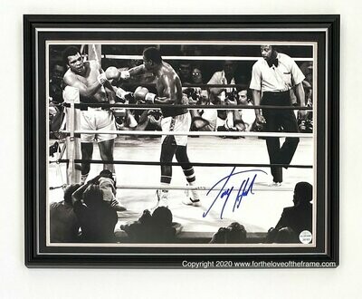 Larry Holmes Stunning Hand Signed Luxury Framed Boxing Photo Display & COA