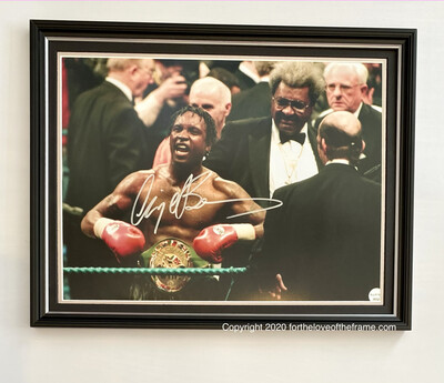 Nigel Benn Stunning Hand Signed Luxury Framed Boxing Photo Display & COA