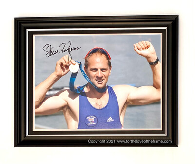 Sir Steven Redgrave Hand Signed Olympics Rowing Luxury Framed Photo Display & COA