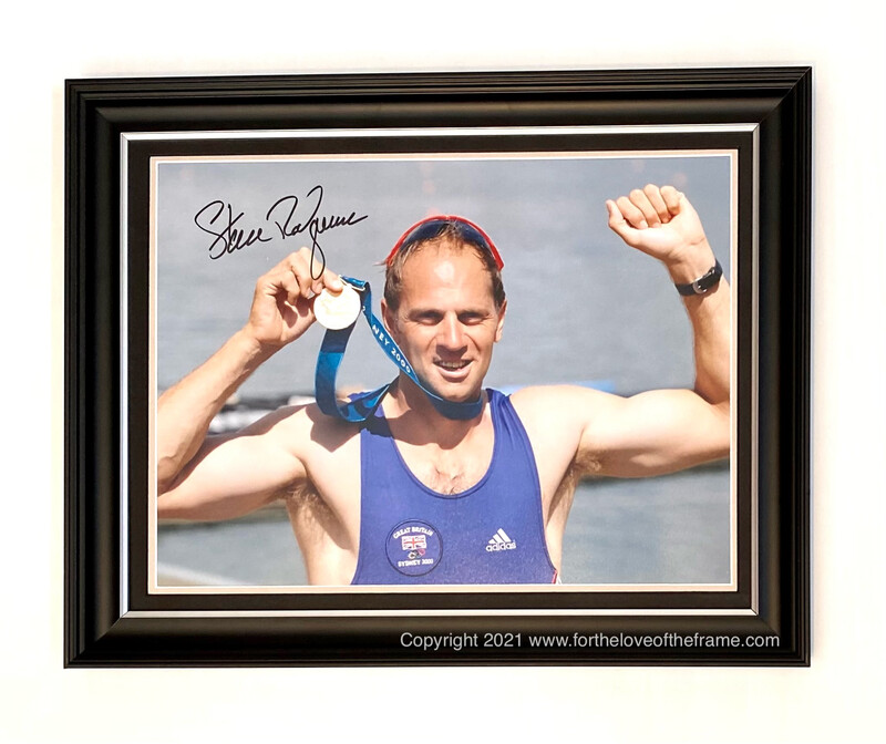 Sir Steven Redgrave Hand Signed Olympics Rowing Luxury Framed Photo Display & COA