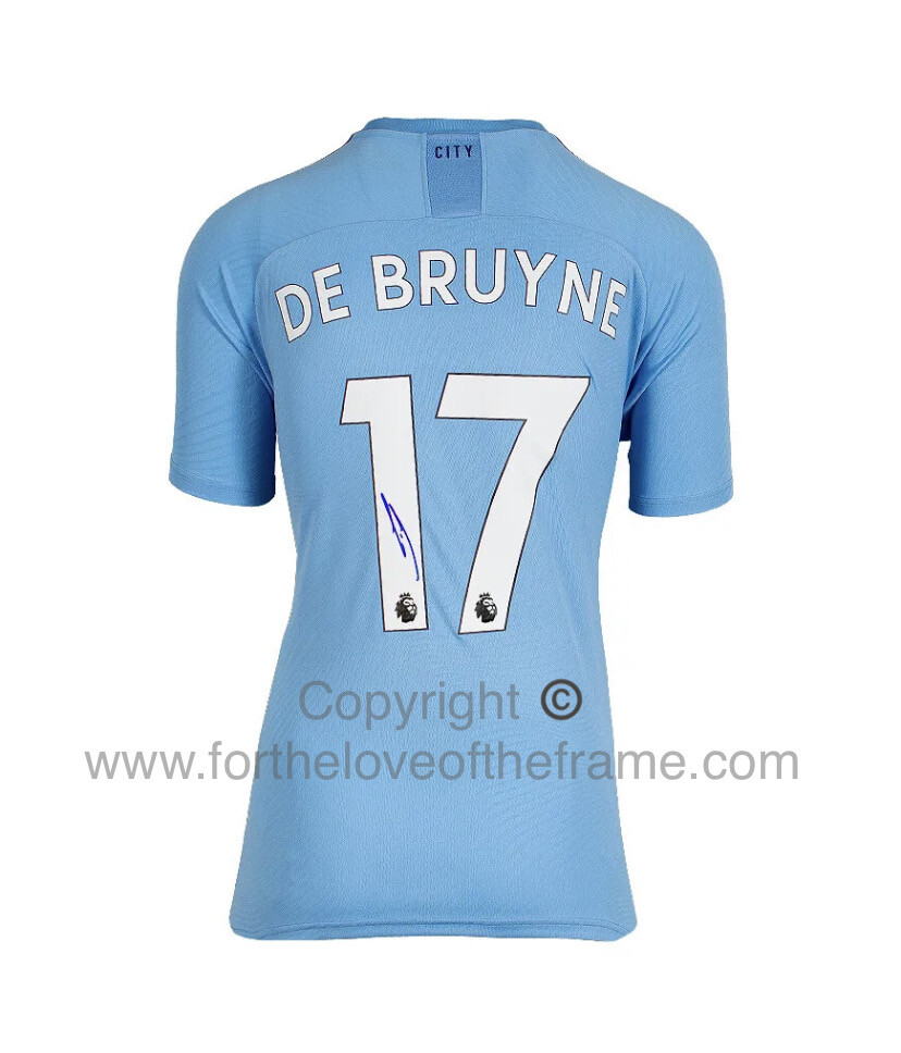 Kevin De Bruyne Stunning Hand Signed Official Manchester