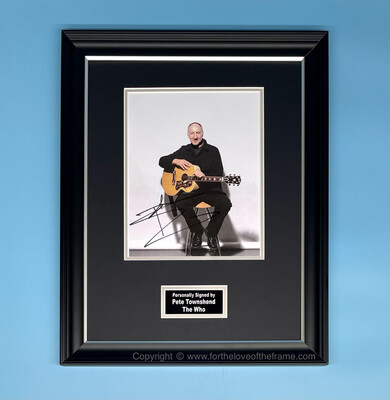 Pete Townshend Signed Autograph Music Memorabilia The Who Photo Poster In Luxury Handmade Wooden Frame & AFTAL Certificate Of Authenticity
