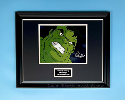 Lou Ferrigno Signed The Incredible Hulk Photo In Luxury Handmade Wooden Frame & AFTAL Member Certificate Of Authenticity Movie Film TV Autograph Memorabilia Poster