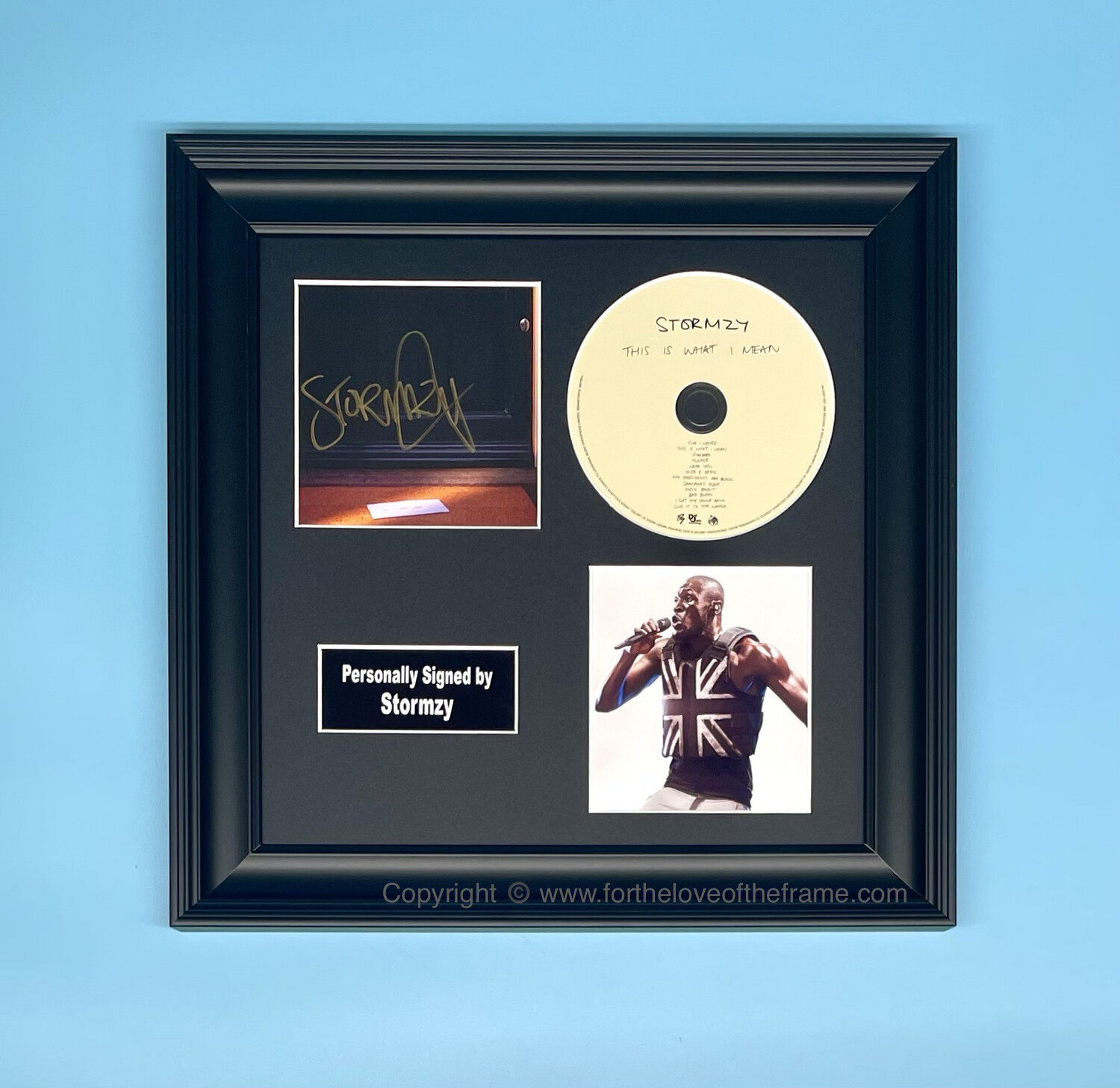 Stormzy Signed This Is What I Mean Album Cover & CD In Luxury Handmade Wooden Frame & AFTAL Member Certificate Of Authenticity Rap Grime Music Autograph Memorabilia Poster Photo