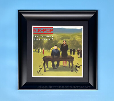 Paul Heaton & Jacqui Abbott Signed N K Pop Album Cover In Luxury Handmade Wooden Frame & AFTAL Member Certificate Of Authenticity Music Autograph Memorabilia Photo Poster