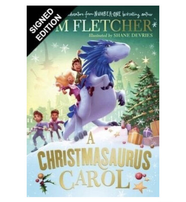Tom Fletcher (McFly) Hand Signed First Edition Hardback Hardcover Book A Christmasaurus Carol: The Christmasaurus