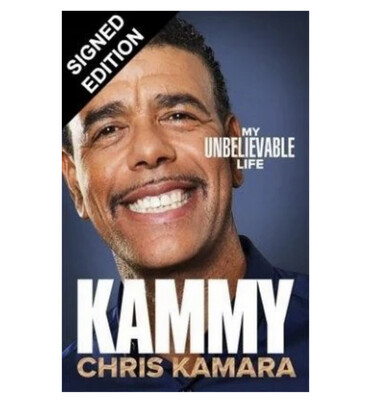 Chris Kamara Hand Signed First Edition Hardcover Book Kammy My Unbelievable Life Story Autobiography Football COA AFTAL