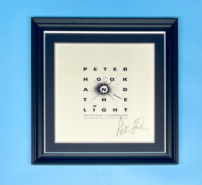 Peter Hook Signed Joy Division Photo In Luxury Handmade Wooden Frame & AFTAL Member Certificate Of Authenticity Music Autograph Memorabilia Poster