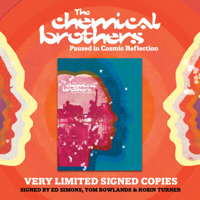 Paused in Cosmic Reflection: The definitive, fully illustrated story of The Chemical Brothers Hand Signed Bookplate First Edition Hardcover Book Autographed Memorabilia COA AFTAL