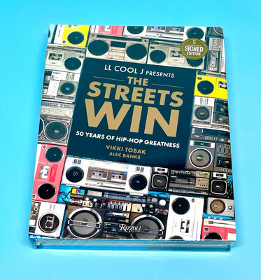 LL COOL J Presents The Streets Win: 50 Years of Hip-Hop Greatness Inc Hand Signed Card Hardback Edition Hardcover Book Autographed Memorabilia COA AFTAL