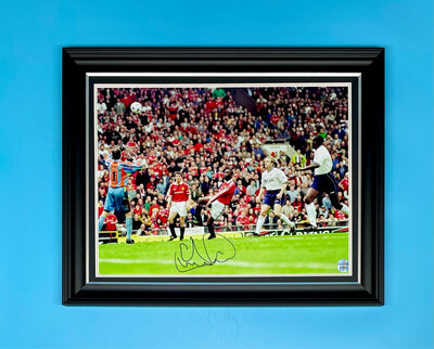 Andy Cole Signed Photo In Luxury Handmade Wooden Frame & AFTAL Member Certificate Of Authenticity Autograph Football Soccer Memorabilia Manchester United Poster Premier League