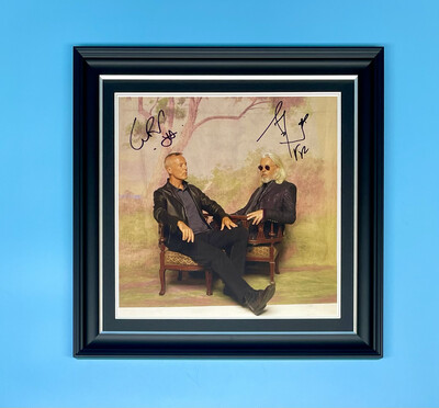 Tears For Fears Signed The Tipping Point Album Cover Photo In Luxury Handmade Wooden Frame & AFTAL Member Certificate Of Authenticity Music Autograph Memorabilia Poster