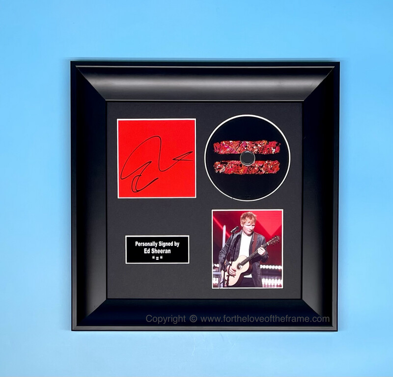 Ed Sheeran Signed Photo & = Album CD In Luxury Handmade Wooden Frame & AFTAL Member Certificate Of Authenticity Music Autograph Memorabilia Poster