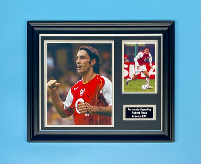 Robert Pires Signed Photo In Luxury Handmade Wooden Frame & AFTAL Member Certificate Of Authenticity Autograph Football Soccer Memorabilia Poster Arsenal Premier League Robert Pires Signed Photo In Luxury Handmade Wooden Frame & AFTAL Member Certificate Of Authenticity Autograph Football Soccer Memorabilia Poster Arsenal Premier League