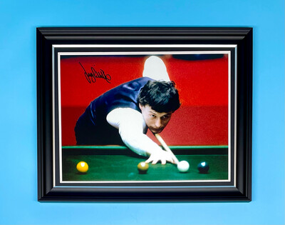 Jimmy White Signed Photo In Luxury Handmade Wooden Frame & AFTAL Member Certificate Of Authenticity Autograph Snooker Memorabilia Poster