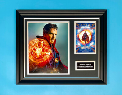 Benedict Cumberbatch Signed Photo In Luxury Handmade Wooden Frame & AFTAL Member Certificate Of Authenticity Autograph Movie Film TV Memorabilia Doctor Strange Poster Benedict Cumberbatch Signed Photo In Luxury Handmade Wooden Frame & AFTAL Member Certificate Of Authenticity Autograph Movie Film TV Memorabilia Doctor Strange Poster