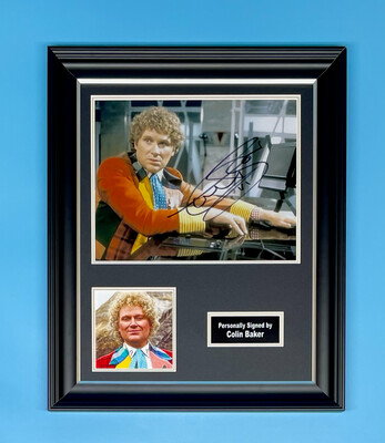 Colin Baker Signed Photo In Luxury Handmade Wooden Frame & AFTAL Member Certificate Of Authenticity Autograph Movie Film TV Memorabilia Doctor Who Poster