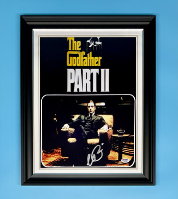 Al Pacino Signed Photo In Luxury Handmade Wooden Frame With PSA/DNA Certification & AFTAL Member Certificate Of Authenticity Autograph Movie Film TV Memorabilia Poster The Godfather Michael Corleone