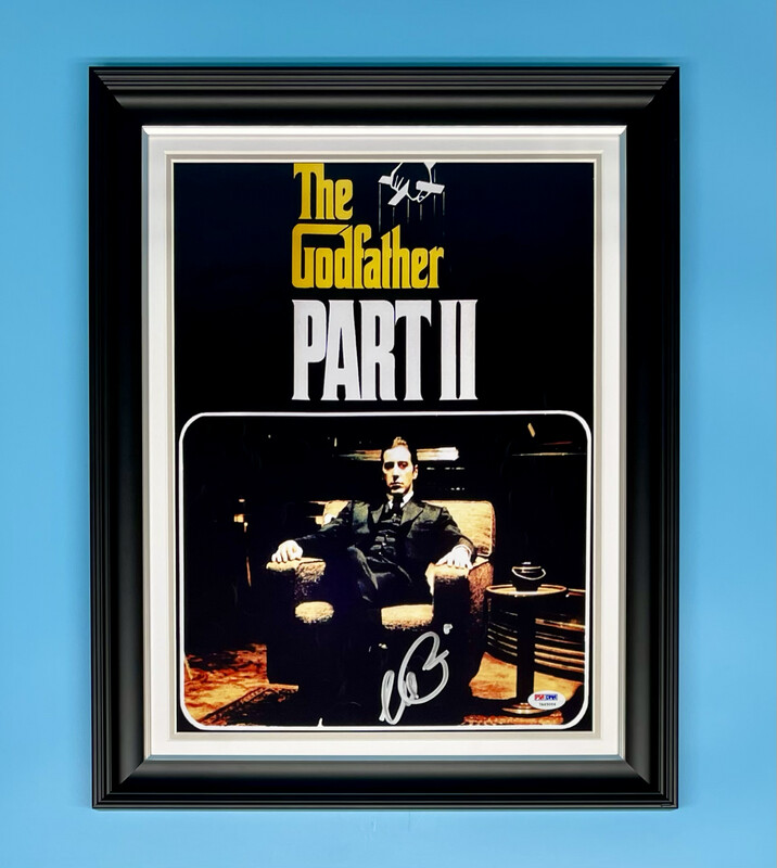 Al Pacino Signed Photo In Luxury Handmade Wooden Frame With PSA/DNA Certification & AFTAL Member Certificate Of Authenticity Autograph Movie Film TV Memorabilia Poster The Godfather Michael Corleone