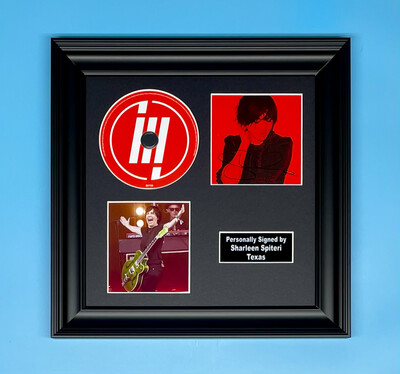 Sharleen Spiteri Signed Photo & CD In Luxury Handmade Wooden Frame & AFTAL Member Certificate Of Authenticity Autograph Music Memorabilia Texas Poster Hi Cover