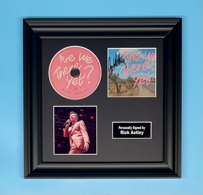 Rick Astley Signed Photo & CD In Luxury Handmade Wooden Frame & AFTAL Member Certificate Of Authenticity Autograph Music Memorabilia Poster Are We There Yet Cover