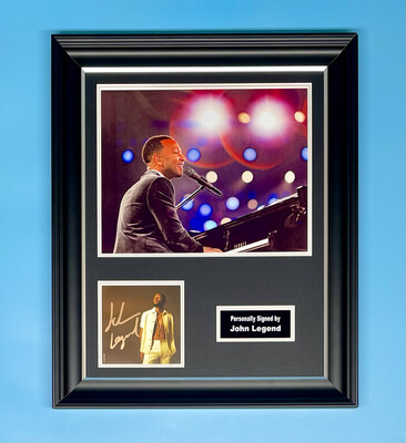 John Legend Signed Photo In Luxury Handmade Wooden Frame & CD With AFTAL Member Certificate Of Authenticity Autograph Music Memorabilia Poster