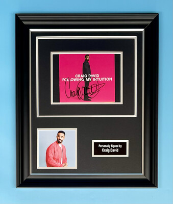 Craig David Signed Photo In Luxury Handmade Wooden Frame & CD With AFTAL Member Certificate Of Authenticity Autograph Music Memorabilia Poster Following My Intuition