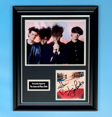The Jesus And Mary Chain Signed Photo In Luxury Handmade Wooden Frame With CD & AFTAL Member Certificate Of Authenticity Autograph Music Memorabilia Poster Glasgow Eyes