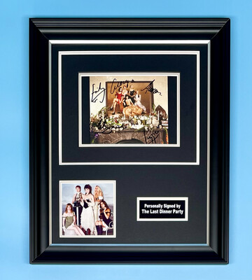 The Last Dinner Party Signed Photo In Luxury Handmade Wooden Frame & CD With AFTAL Member Certificate Of Authenticity Autograph Music Memorabilia Poster Prelude To Ecstasy
