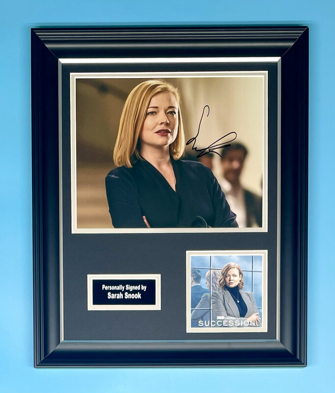 Sarah Snook Signed Photo In Luxury Handmade Wooden Frame With Photo Proof & AFTAL Member Certificate Of Authenticity Autograph Movie Film TV Memorabilia Succession Poster Shiv Roy