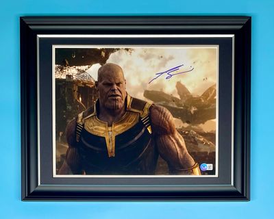 Josh Brolin Signed Photo In Luxury Handmade Wooden Frame With Beckett Verification & AFTAL Member Certificate Of Authenticity Autograph Movie Film TV Memorabilia Thanos Poster Avengers