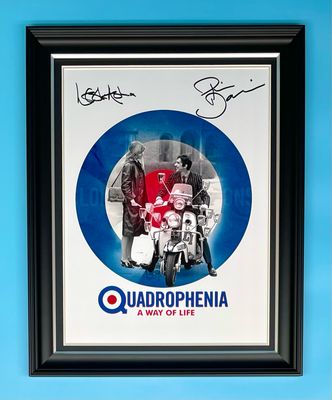 Leslie Ash & Phil Daniels Signed Photo In Luxury Handmade Wooden Frame & AFTAL Member Certificate Of Authenticity Autograph Movie Film TV Memorabilia Quadrophenia Poster