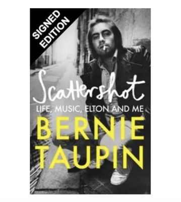 Bernie Taupin Scattershot Hand Signed PAPERBACK Edition Book Autographed Memorabilia COA AFTAL