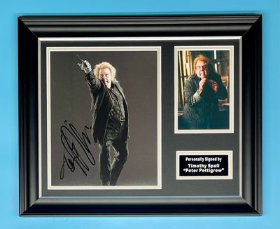 Timothy Spall Signed Photo In Luxury Handmade Wooden Frame & AFTAL Member Certificate Of Authenticity Autograph Movie Film TV Memorabilia Harry Potter Poster Peter Pettigrew