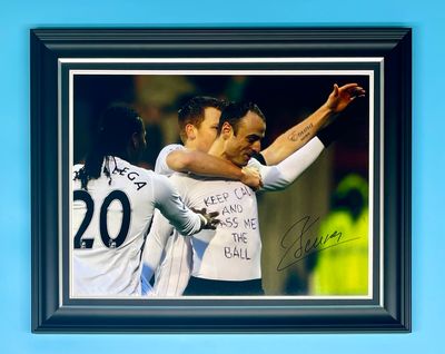 Dimitar Berbatov Signed Photo In Luxury Handmade Wooden Frame & AFTAL Member Certificate Of Authenticity Autograph Football Soccer Memorabilia Fulham Poster