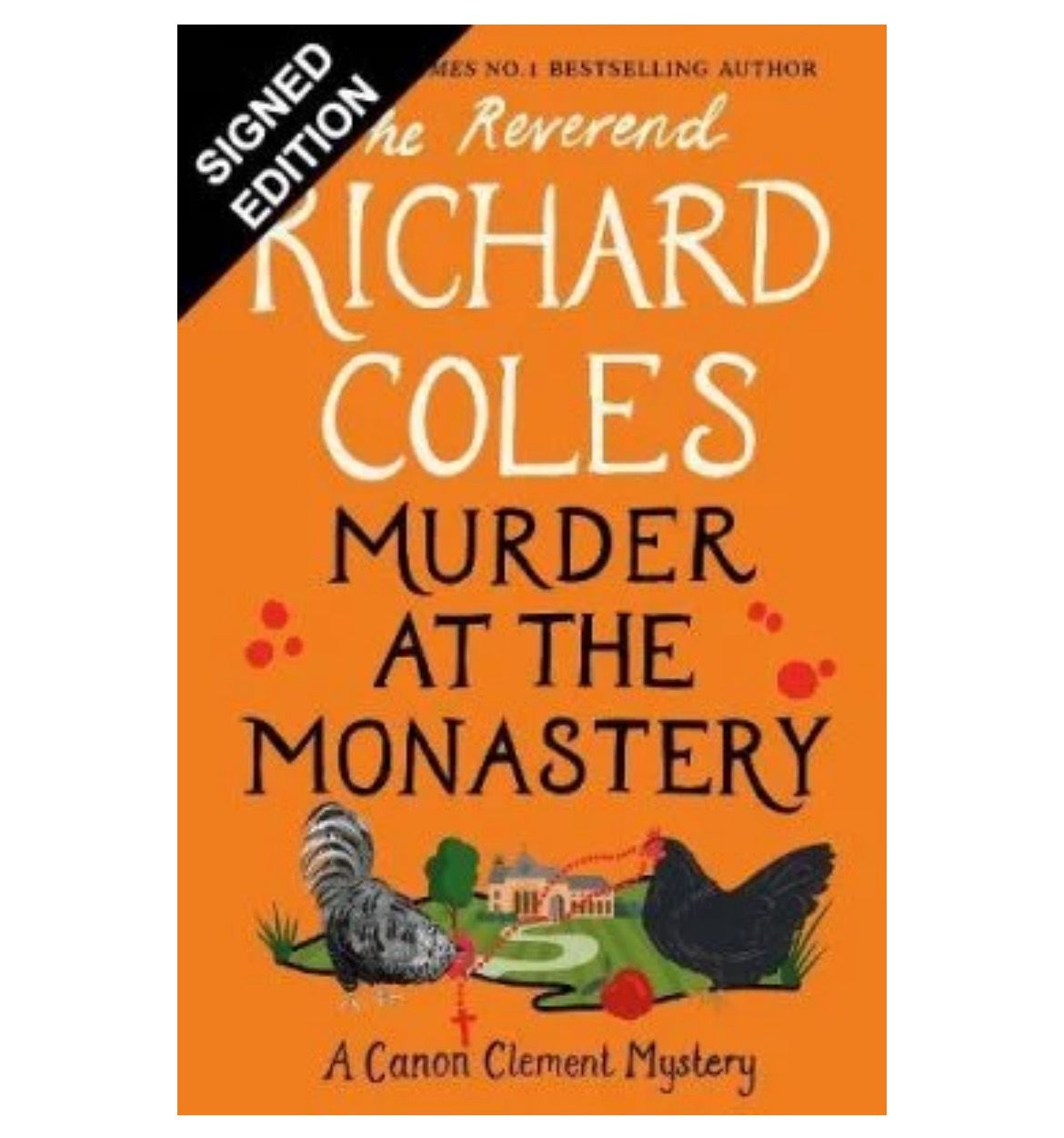 The Reverend Richard Coles Murder At The Monastery Hand Signed First Edition Hardback Hardcover Book 2024