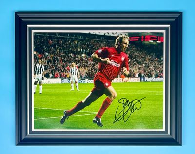 Sami Hyypia Signed Photo In Luxury Handmade Wooden Frame & AFTAL Member Certificate Of Authenticity Autograph Football Soccer Memorabilia Liverpool Poster
