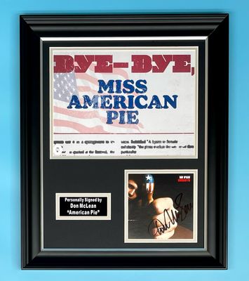 Don McLean Signed Photo In Luxury Handmade Wooden Frame & AFTAL Member Certificate Of Authenticity Autograph Music Memorabilia American Pie Poster