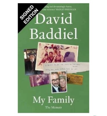 DAVID BADDIEL My Family The Memoir Hand Signed First Edition Hardback Hardcover Book 2024 TV Comedy Memorabilia