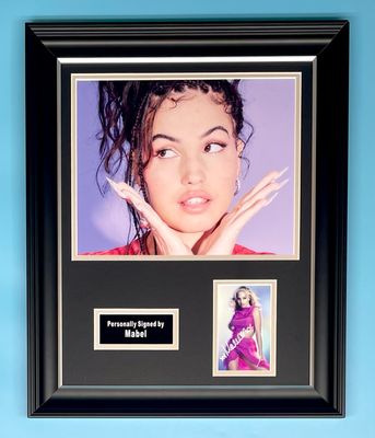 Mabel Signed Photo In Luxury Handmade Wooden Frame & AFTAL Member Certificate Of Authenticity Autograph Music Memorabilia Poster