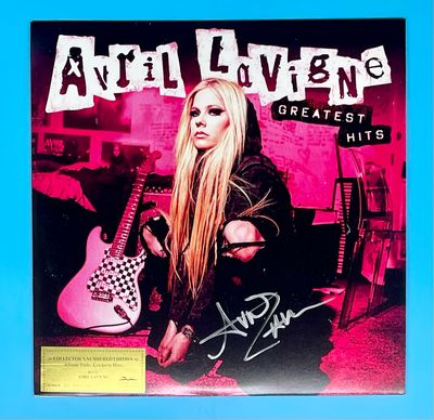 Avril Lavigne Signed Limited Edition & Numbered Vinyl Record & AFTAL Member Certificate Of Authenticity Autograph Music Memorabilia Greatest Hits Poster