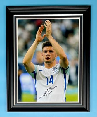 Aaron Cresswell Signed Photo In Luxury Handmade Wooden Frame & AFTAL Member Certificate Of Authenticity Autograph Football Soccer Memorabilia England Poster