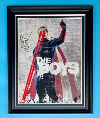 Antony Starr Signed Photo In Luxury Handmade Wooden Frame & AFTAL Member Certificate Of Authenticity Autograph Movie Film TV Memorabilia The Boys Poster Homelander