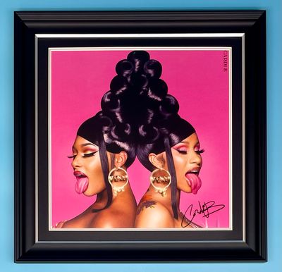 Cardi B Signed Photo In Luxury Handmade Wooden Frame & AFTAL Member Certificate Of Authenticity Music Memorabilia Autograph WAP Poster