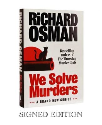 SIGNED EDITION - Richard Osman - We Solve Murders - First Edition Hand Signed Thriller Hardback Hardcover Book Autographed Memorabilia COA AFTAL