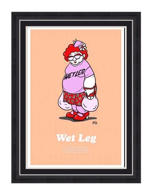 SIGNED - WET LEG - Limited Edition Artwork In Luxury Handmade Wooden Frame & AFTAL Member Certificate Of Authenticity Music Memorabilia Autograph Poster