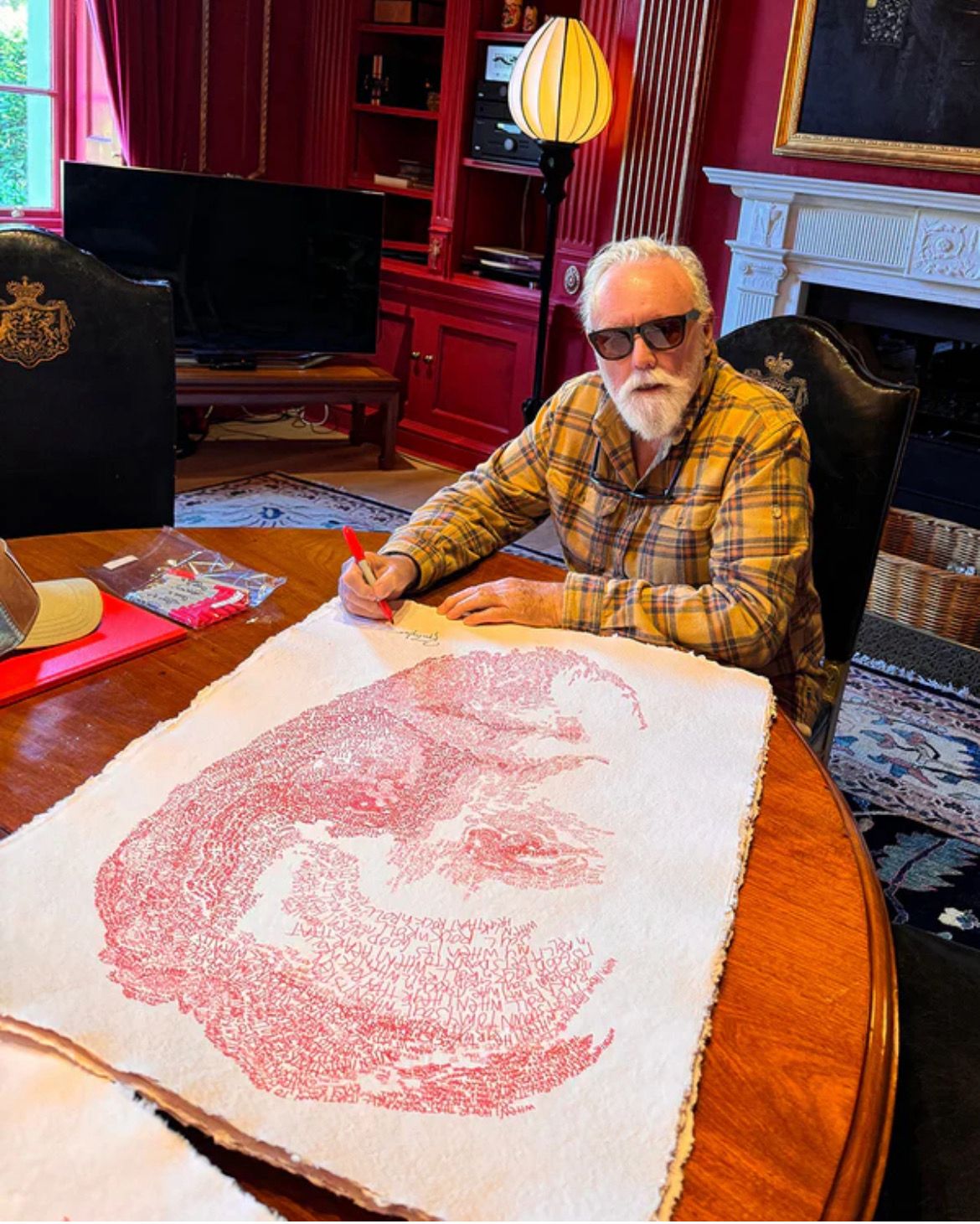 PRE-ORDER - ROGER TAYLOR (Queen) - HAND SIGNED - Song Lyric Portrait Signed Art Print (Unframed) & AFTAL Member Certificate Of Authenticity Autographed Music Memorabilia PRE-ORDER - ROGER TAYLOR (Queen) - HAND SIGNED - Song Lyric Portrait Signed Art Print (Unframed) & AFTAL Member Certificate Of Authenticity Autographed Music Memorabilia