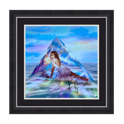 Kylie Minogue Tension II Hand Signed Album Artcard In Luxury Handmade Wooden Frame & AFTAL Member Certificate Of Authenticity Music Memorabilia Autograph