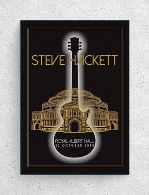 SIGNED (Slight Damage) - Steve Hackett (Genesis) - Very Limited Edition Artwork & Optional Luxury Handmade Wooden Frame & AFTAL Member Certificate Of Authenticity Music Memorabilia Autograph Poster