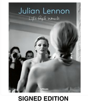 SIGNED Julian Lennon Life’s Fragile Moments Hand Signed First Edition Hardback Hardcover Photography Book Autographed Political Memoir Memorabilia COA AFTAL
